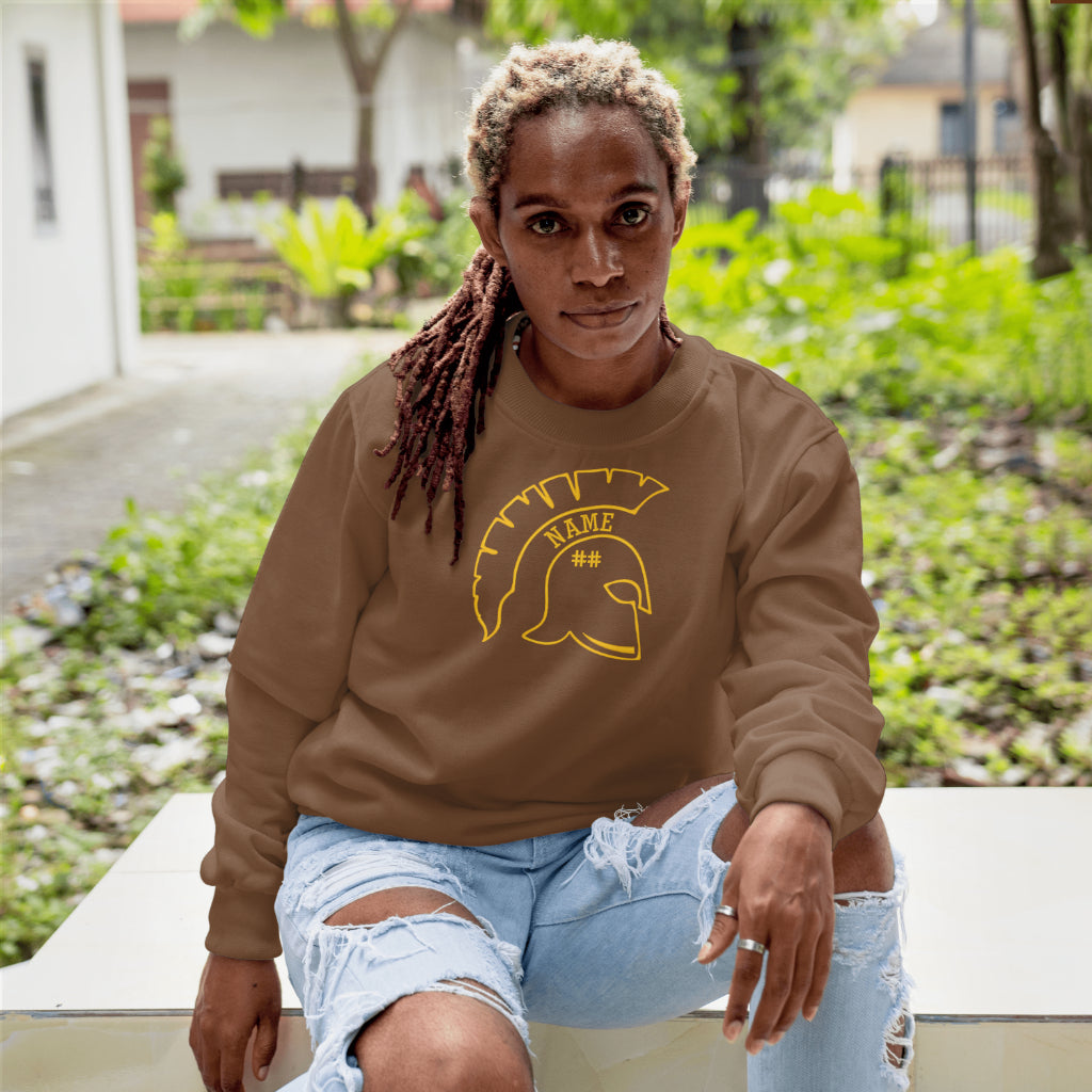 Custom Tackle Twill Spartan Logo Sweatshirt
