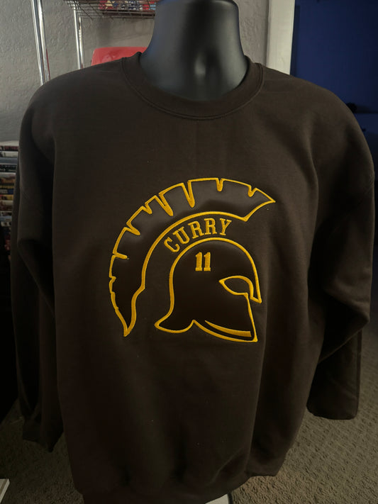 Custom Tackle Twill Spartan Logo Sweatshirt